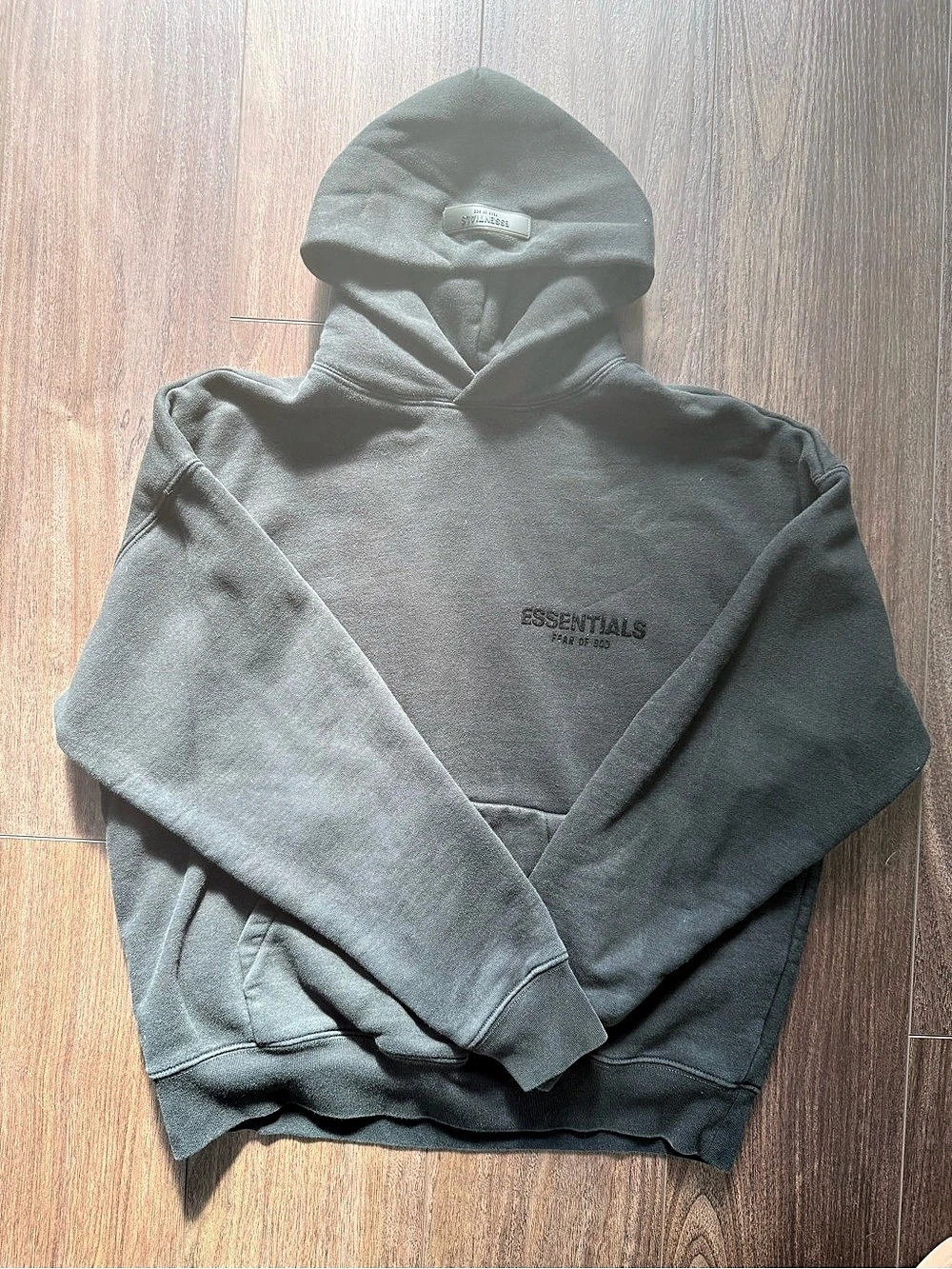 ESSENTIALS Fear of God Essentials Pullover Hoodie Pullover Hoodie Charcoal Size